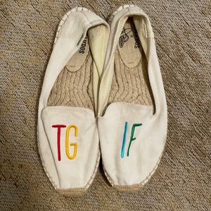Limited edition TGIF soludos espadrilles